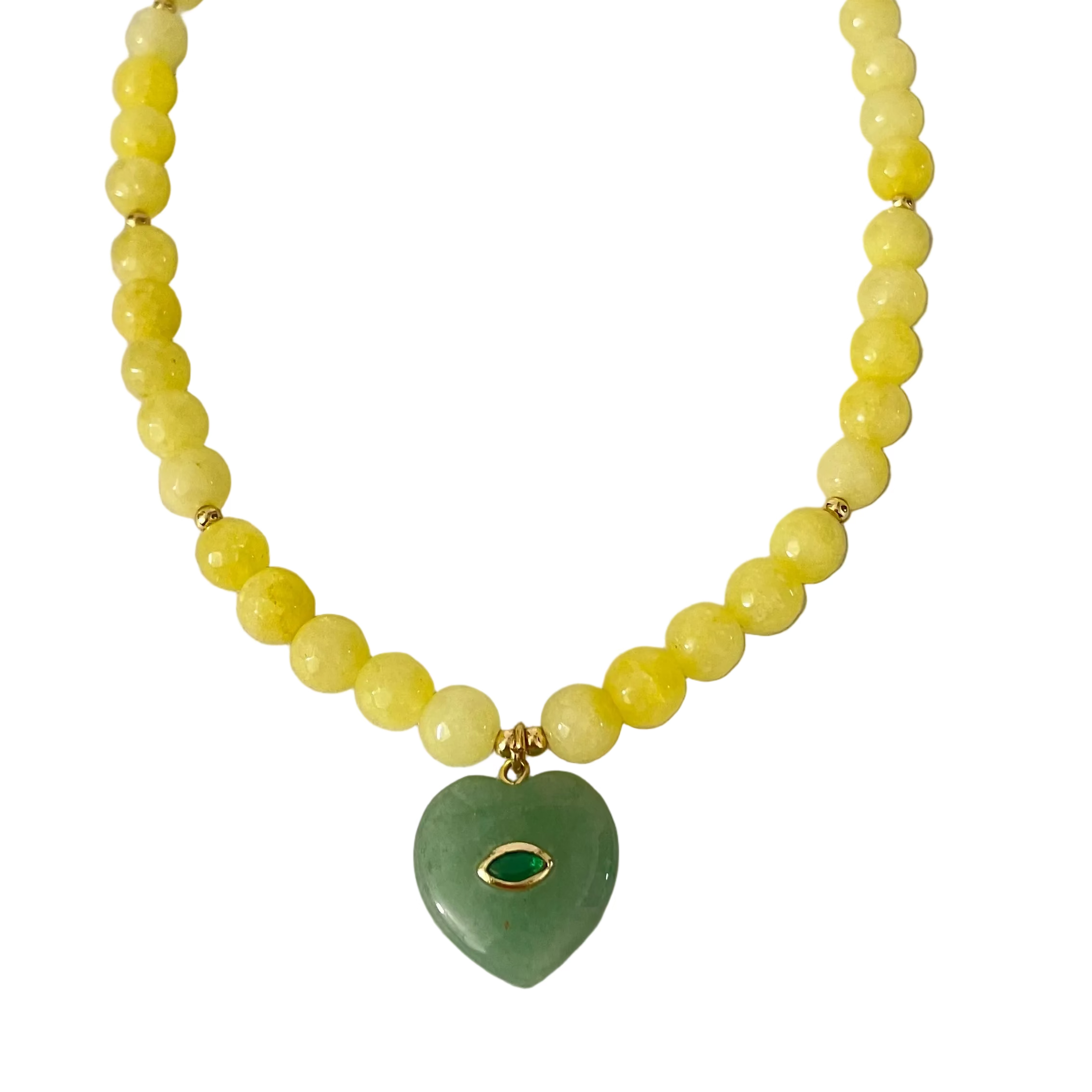 Collar piedras amarillas