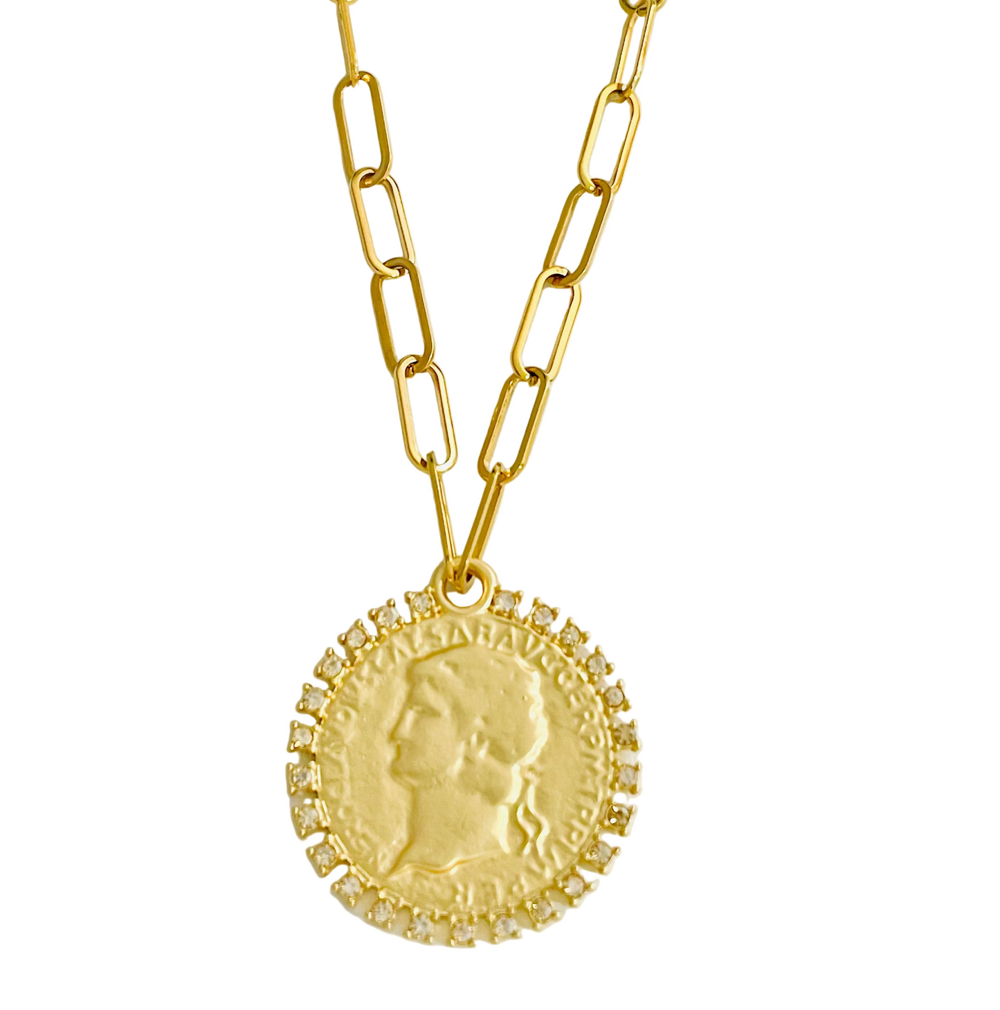 Collar Moneda brilló