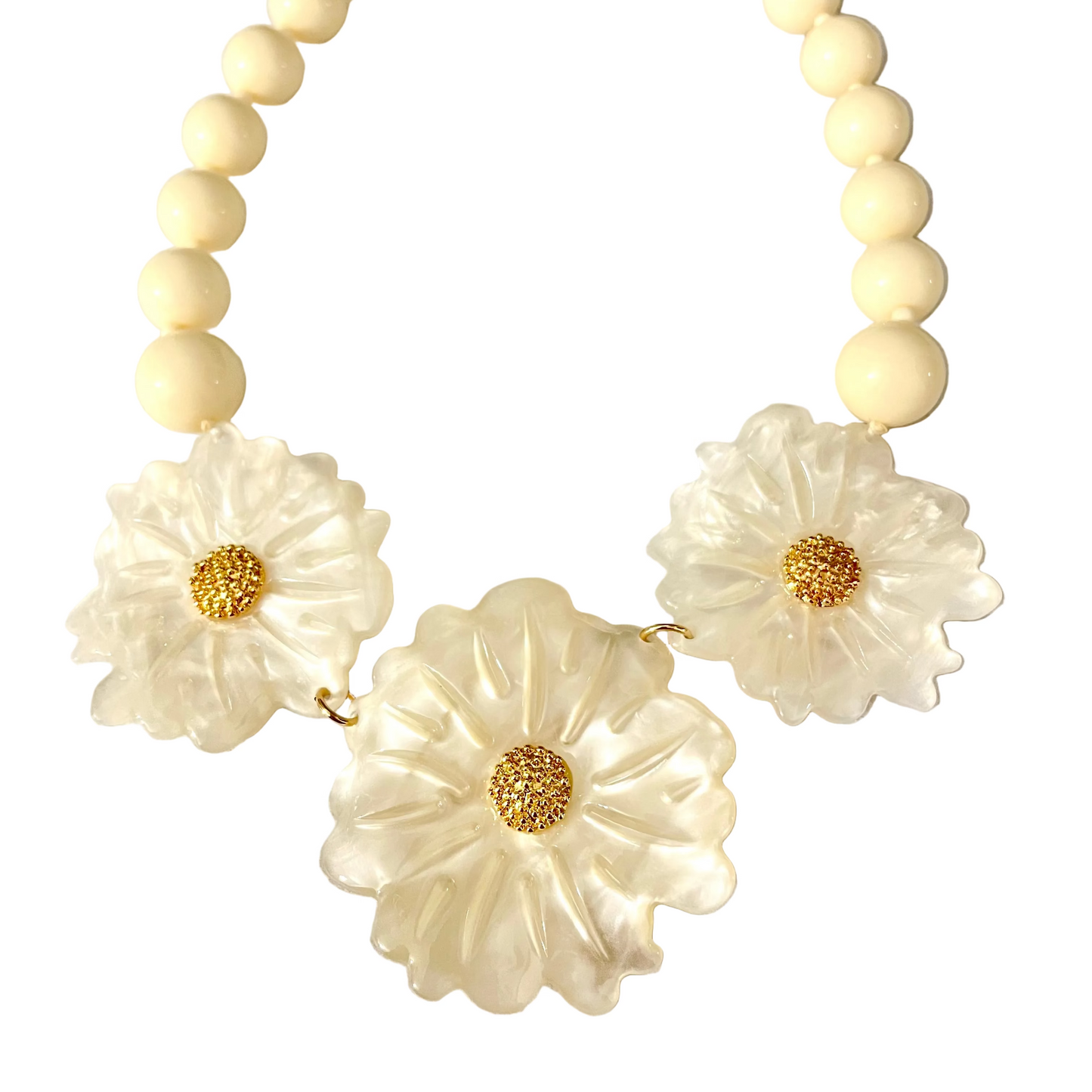 Collar flor de  Nácar