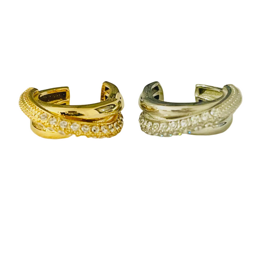 Pendientes Ear-cuff brillo infinito
