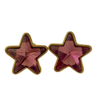 Pendientes estrella de cristal