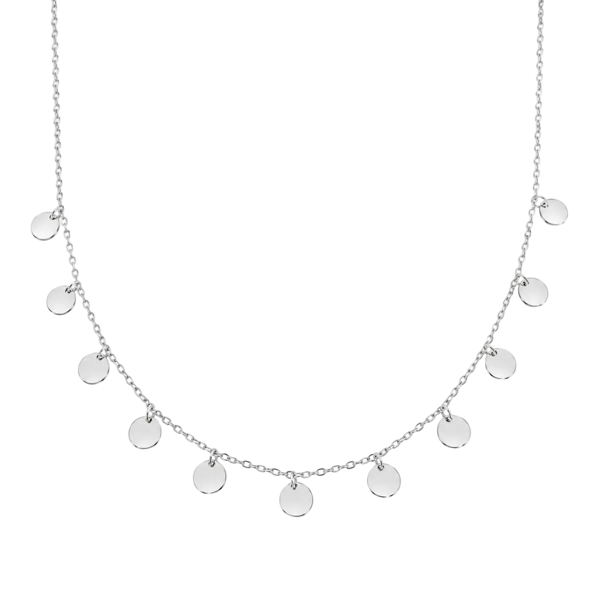Collar plaquitas Plata de Ley 925