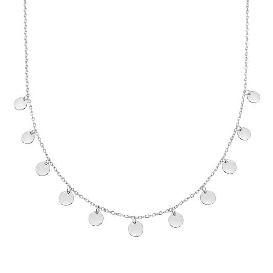 Collar plaquitas Plata de Ley 925