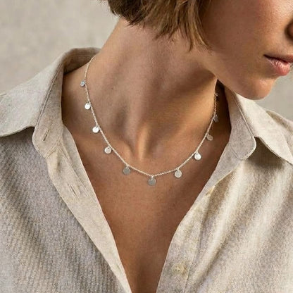 Collar plaquitas Plata de Ley 925