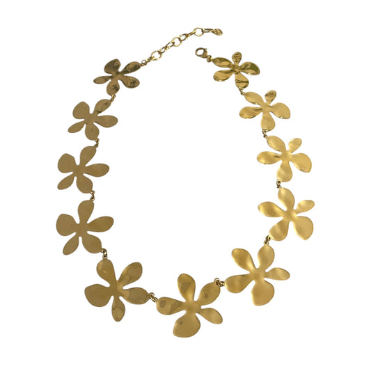 Collar Floral Dorado