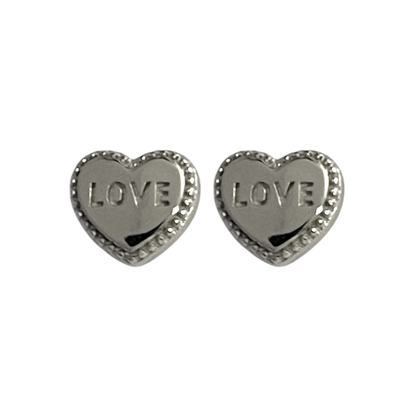 Pendientes Love en Plata de Ley 925