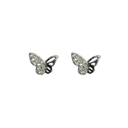 Pendientes Mariposa en Plata de Ley 925