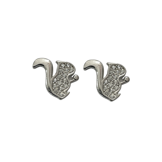 Pendientes Ardilla en Plata de Ley 925