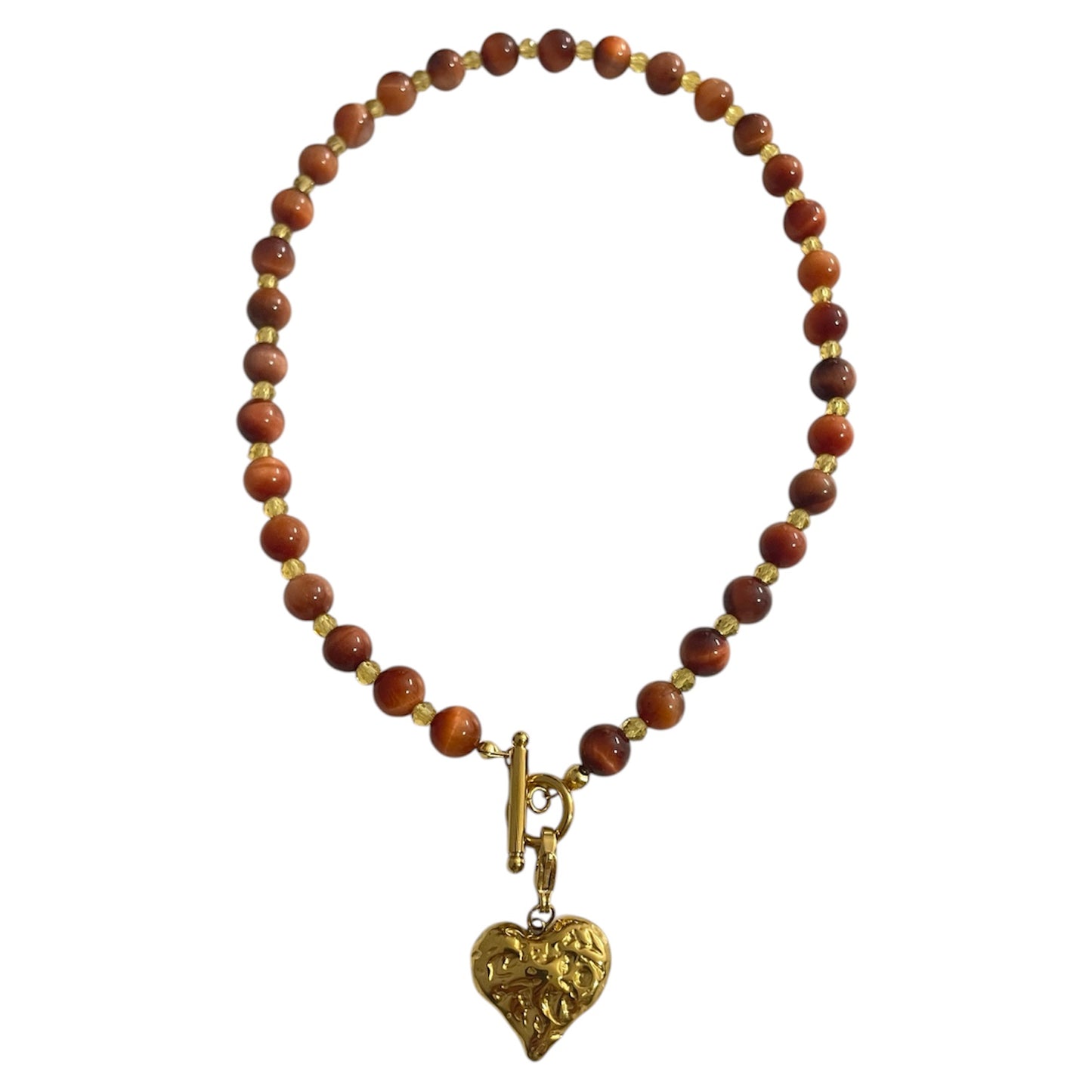 Collar brillo terracota