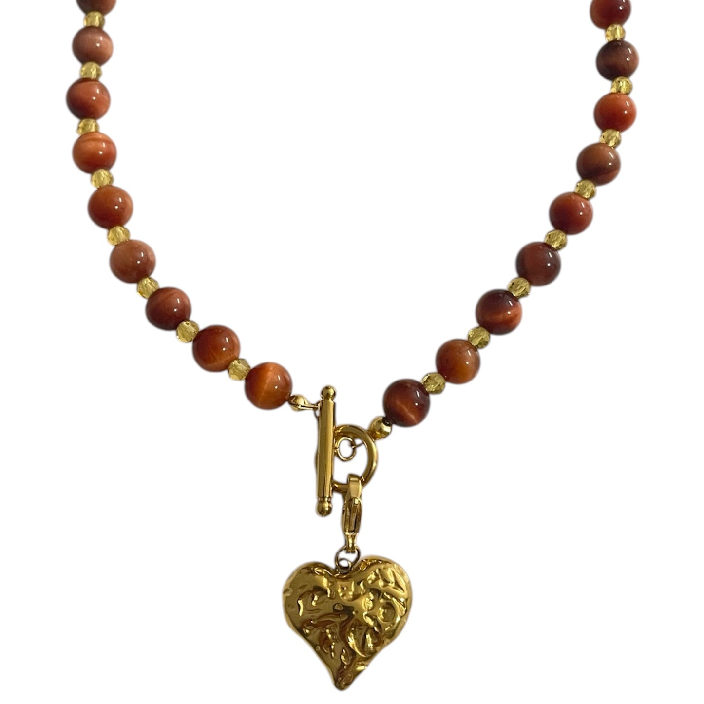 Collar brillo terracota