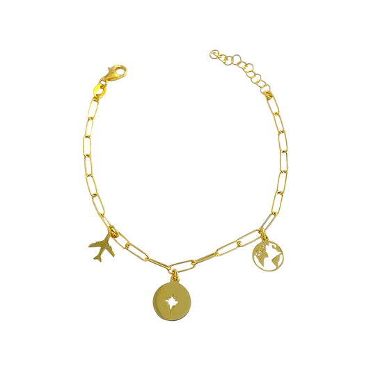 Pulsera Alma viajera Plata de Ley 925