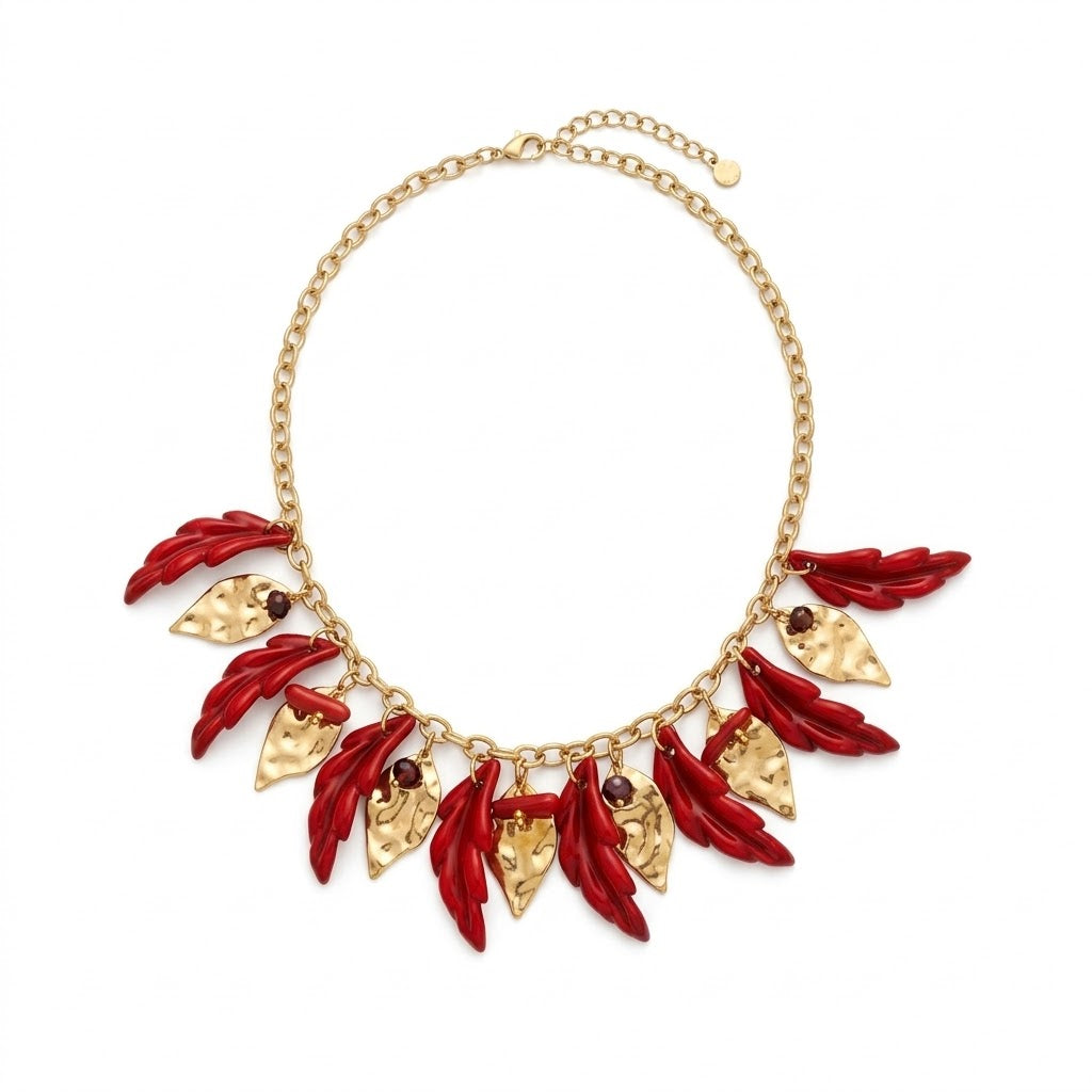 Collar hojas de otoño