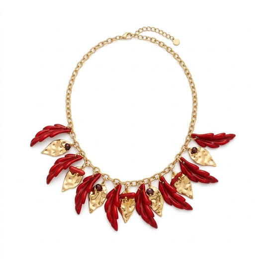 Collar hojas de otoño