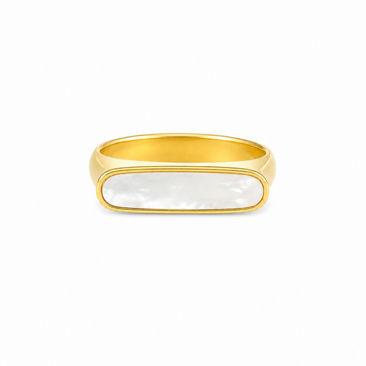 Anillo luna de acero inoxidable