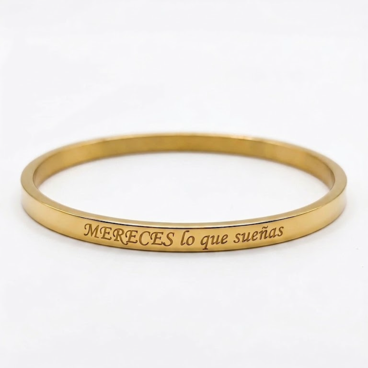 Pulseras con frases de acero inoxidable