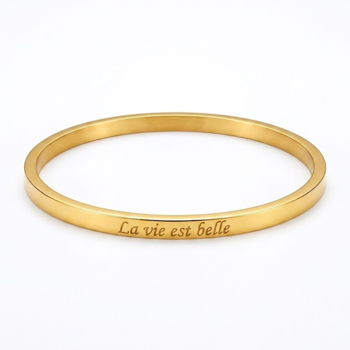 Pulseras con frases de acero inoxidable