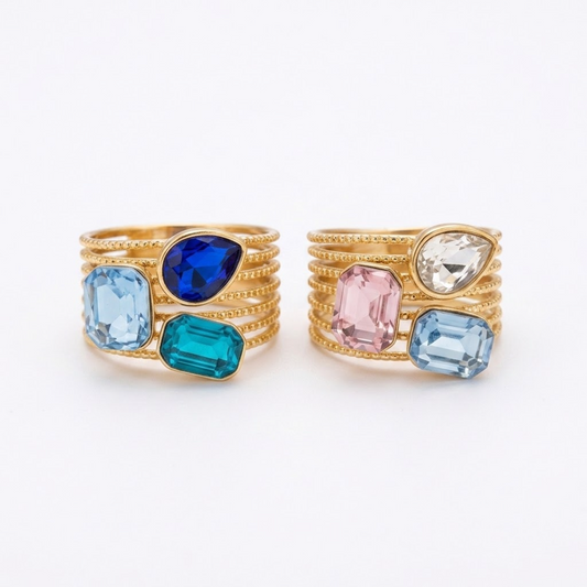 Anillo  Riviera en Acero Inoxidable