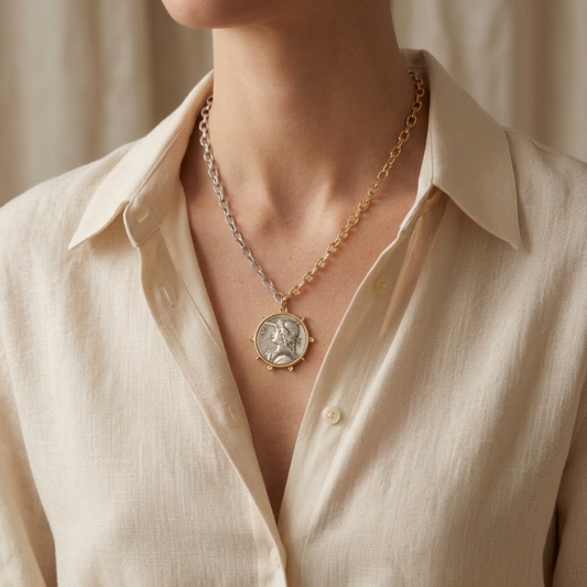 Collar  moneda Romana