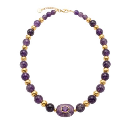 Collar Amatista de piedras