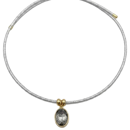 Colgante destello gris