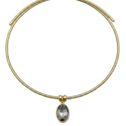 Colgante destello gris
