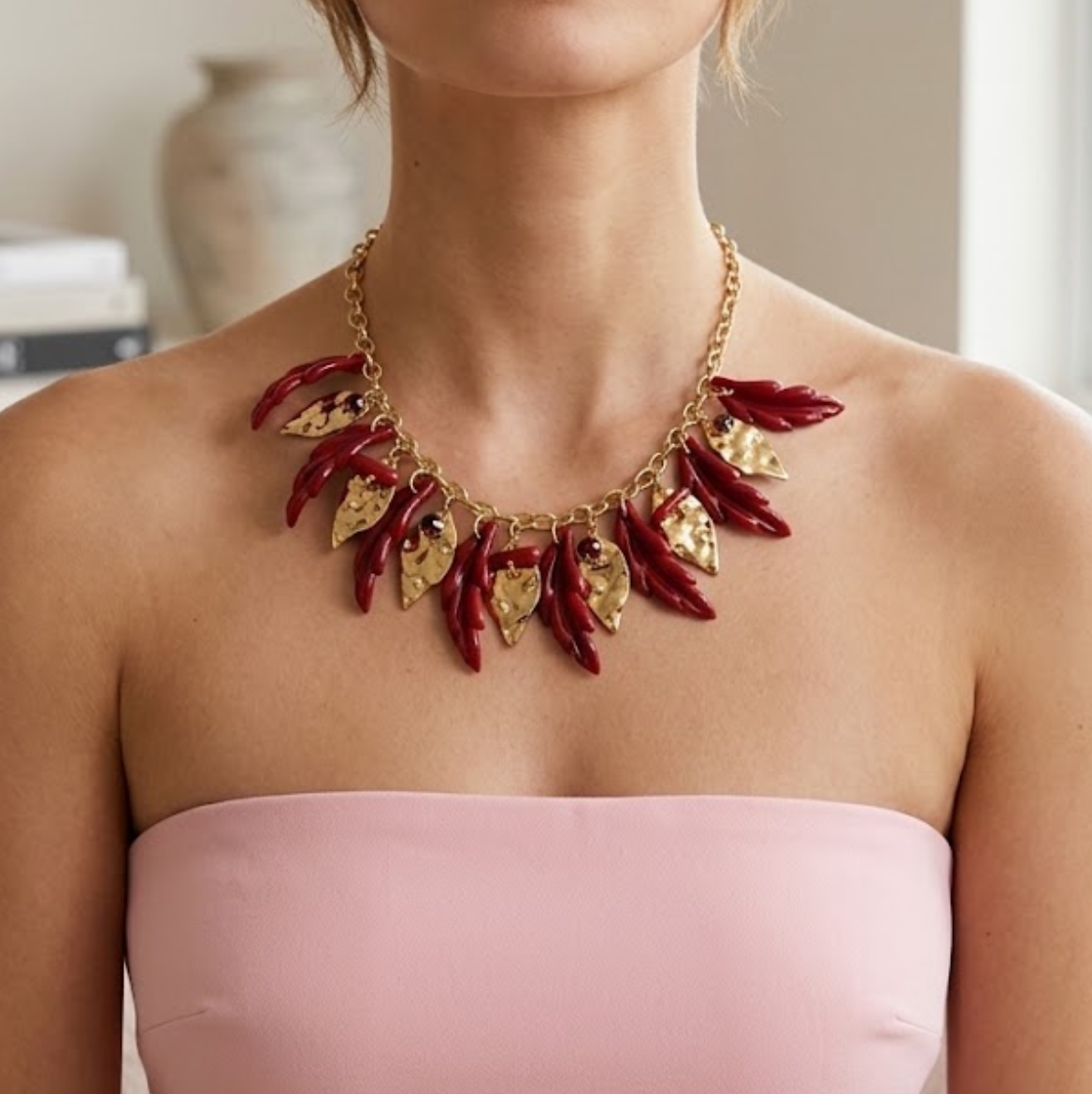 Collar hojas de otoño