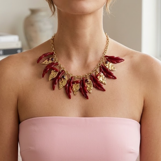 Collar hojas de otoño