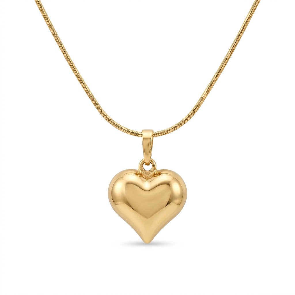 Collar Love S Plata de Ley 925 Baño en Oro