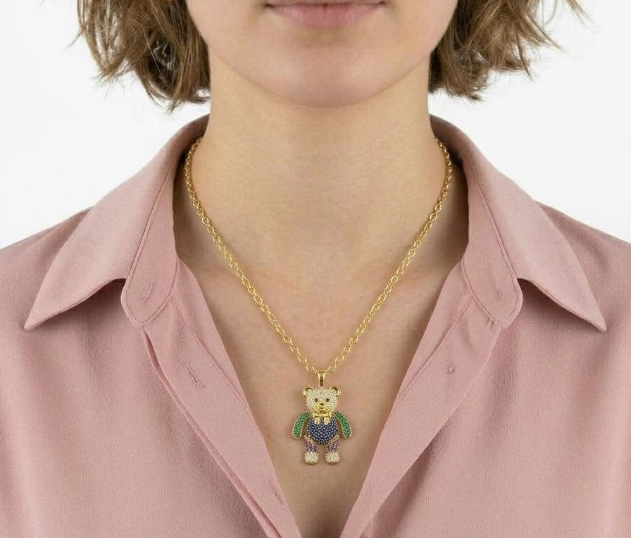 Collar dulce oso