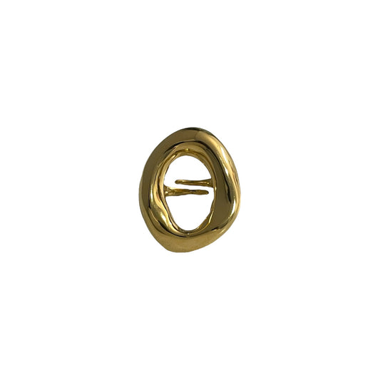 Anillo Abstracto Grande Dorado