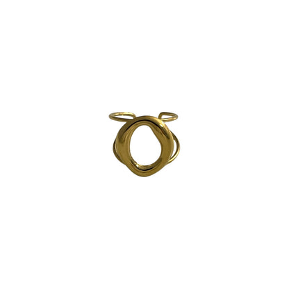 Anillo Abstracto Pequeño Dorado