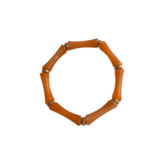 Pulsera Bambú Naranja