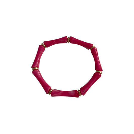 Pulsera Bambú Rosa