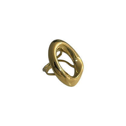 Anillo Abstracto Grande Dorado