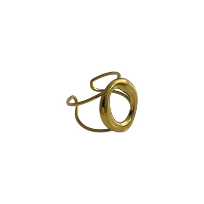 Anillo Abstracto Pequeño Dorado