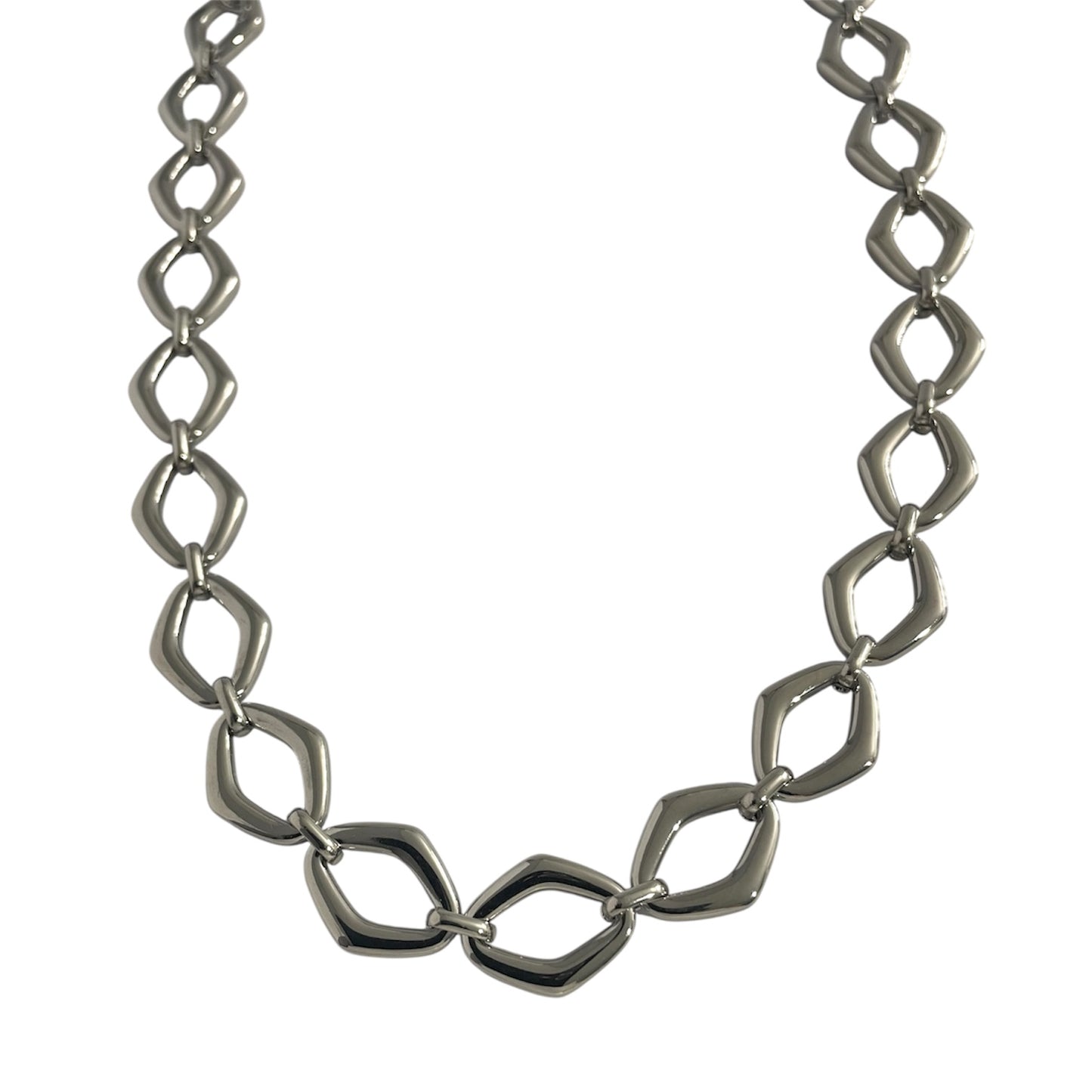 Collar Rombo Plateado