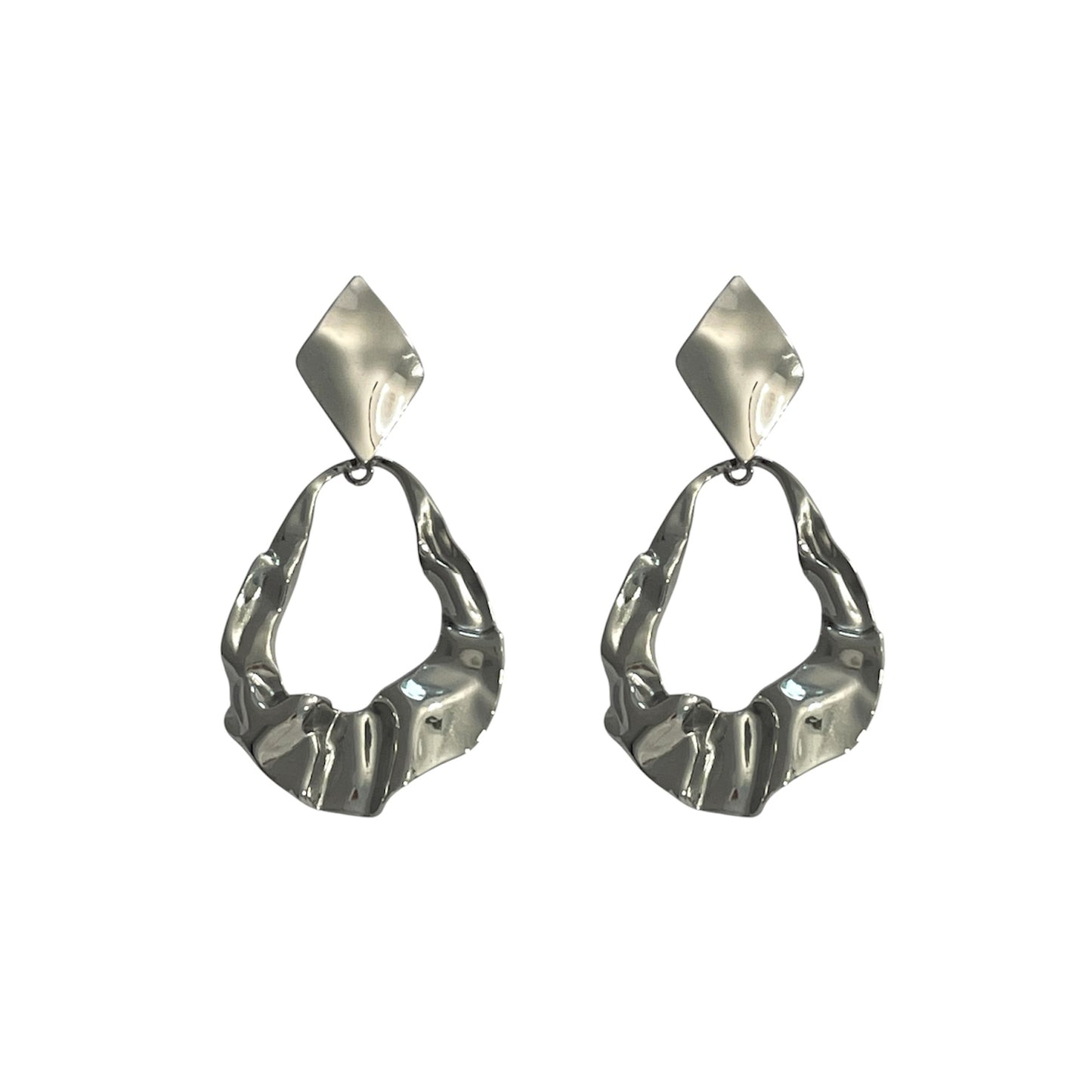 Pendientes Marea Plateados