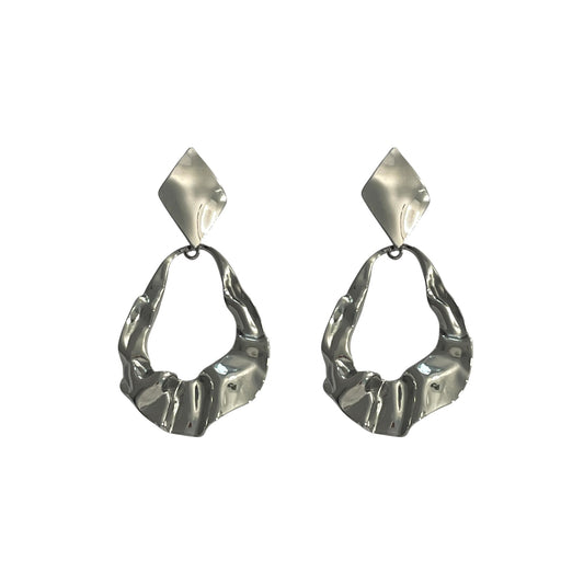 Pendientes Marea Plateados