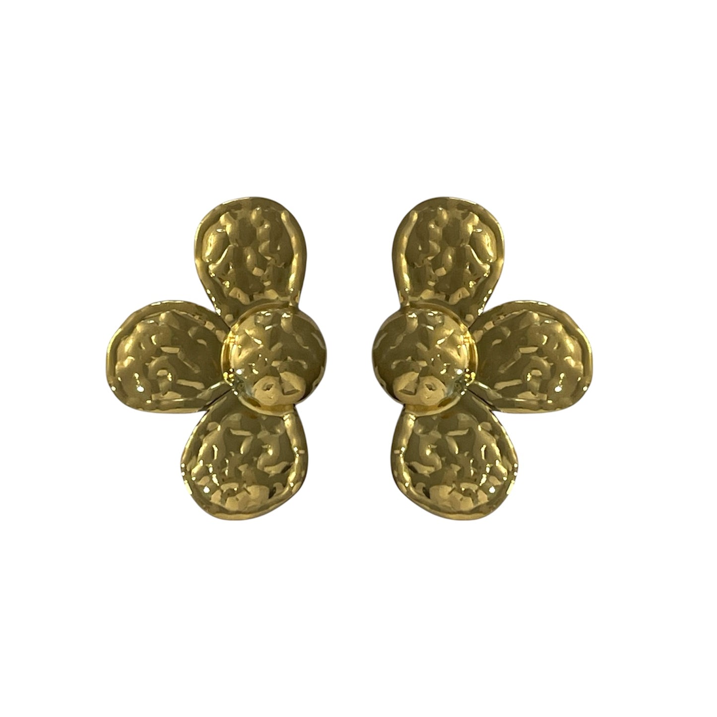 Pendiente Floral Dorado