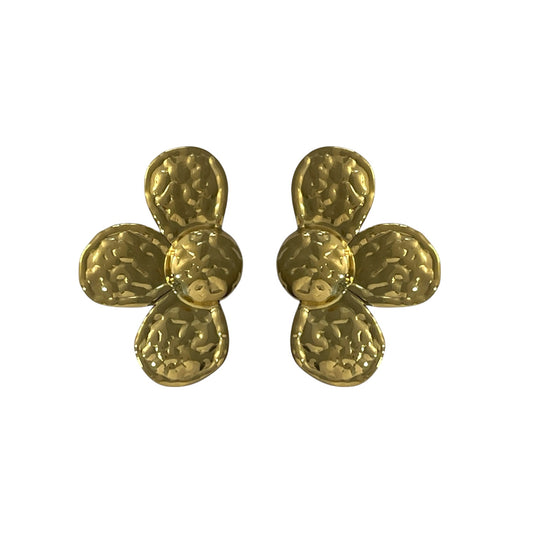 Pendiente Floral Dorado
