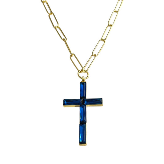 Cruz Resplandor azul