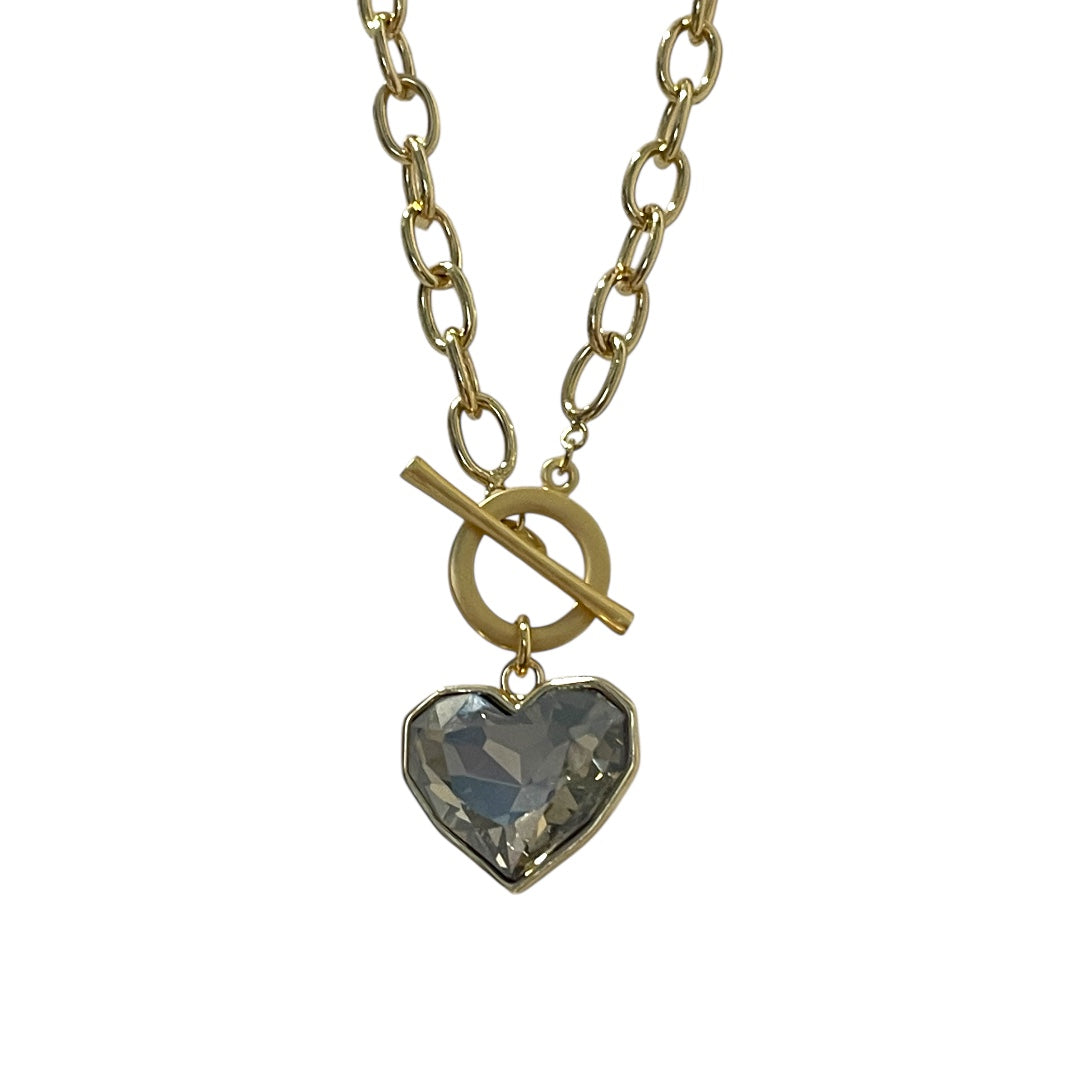 Corazón de cristal gris
