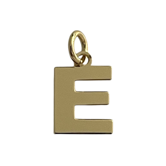 Colgante E Plata de Ley 925 Baño en Oro