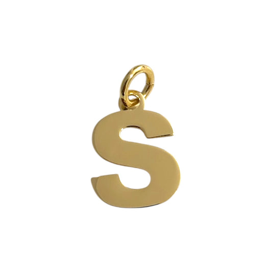 Colgante S Plata de Ley 925 Baño en Oro