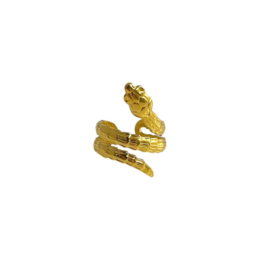 Anillo Serpiente Dorado