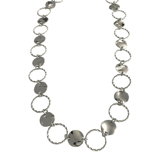 Collar Órbita Plateado