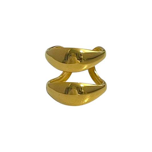 Anillo Burbuja Dorado