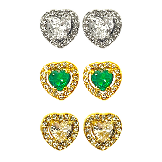 Pendientes Amor brillante
