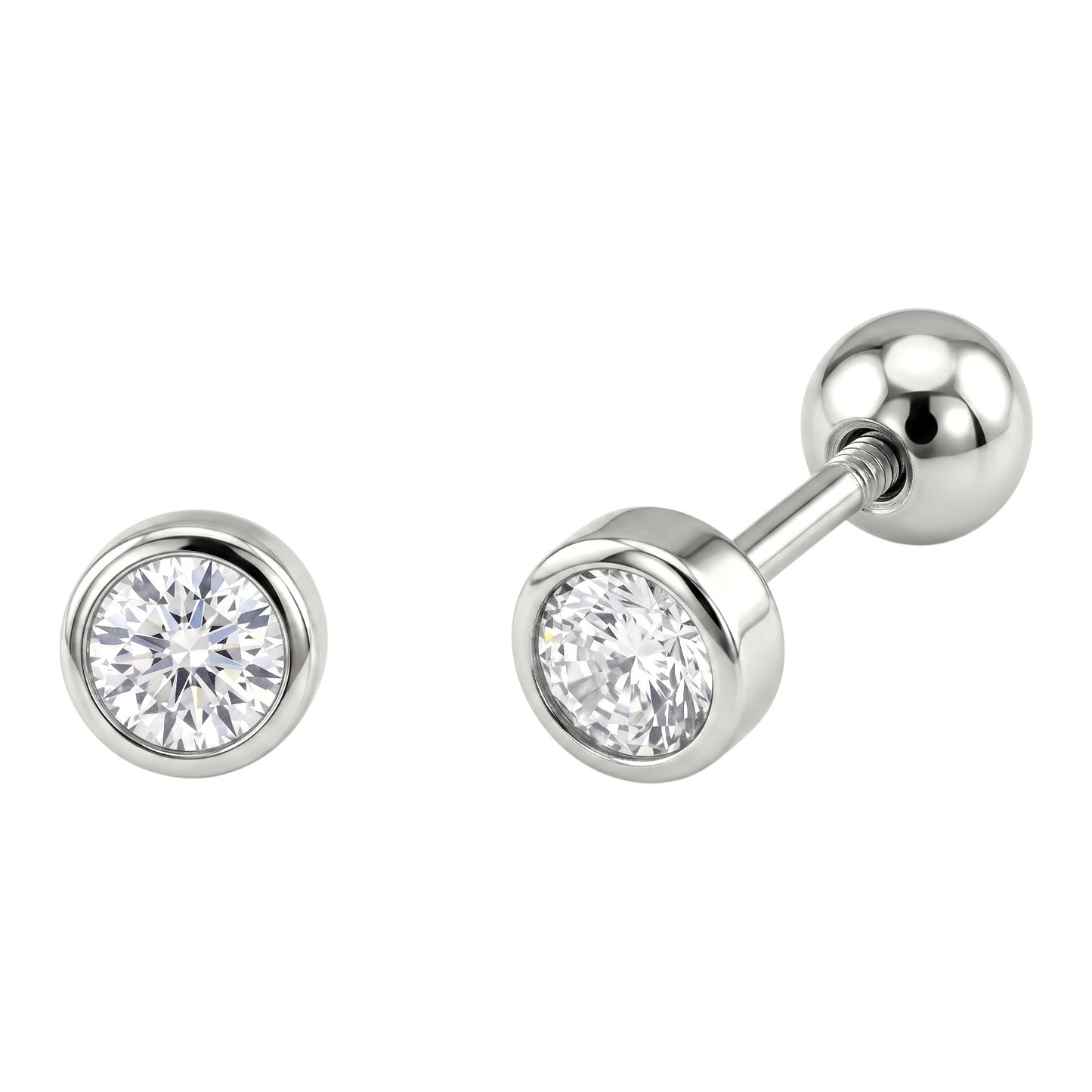 Piercing Punto de Luz Plata de Ley 925