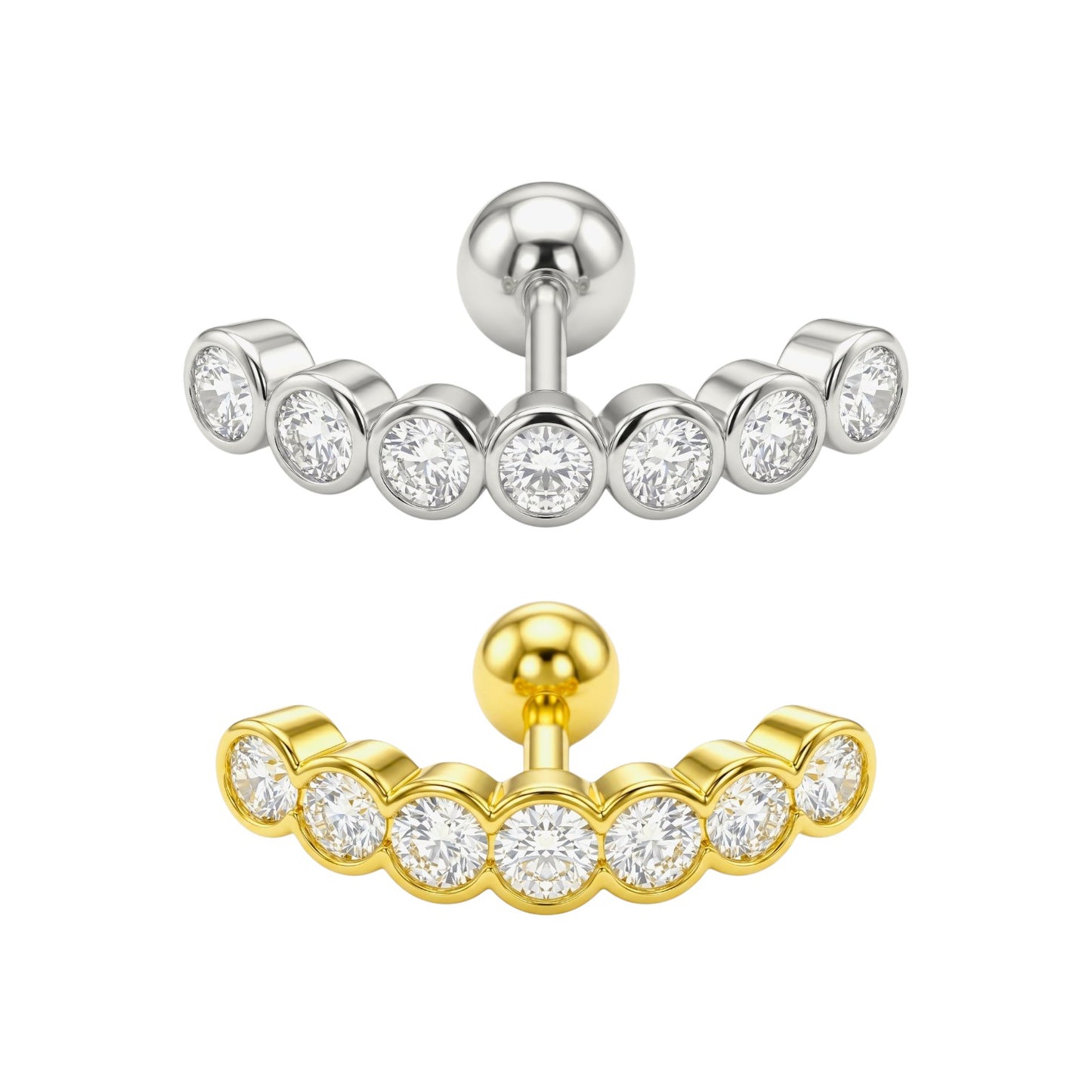 Piercing Ángel Plata de ley 925
